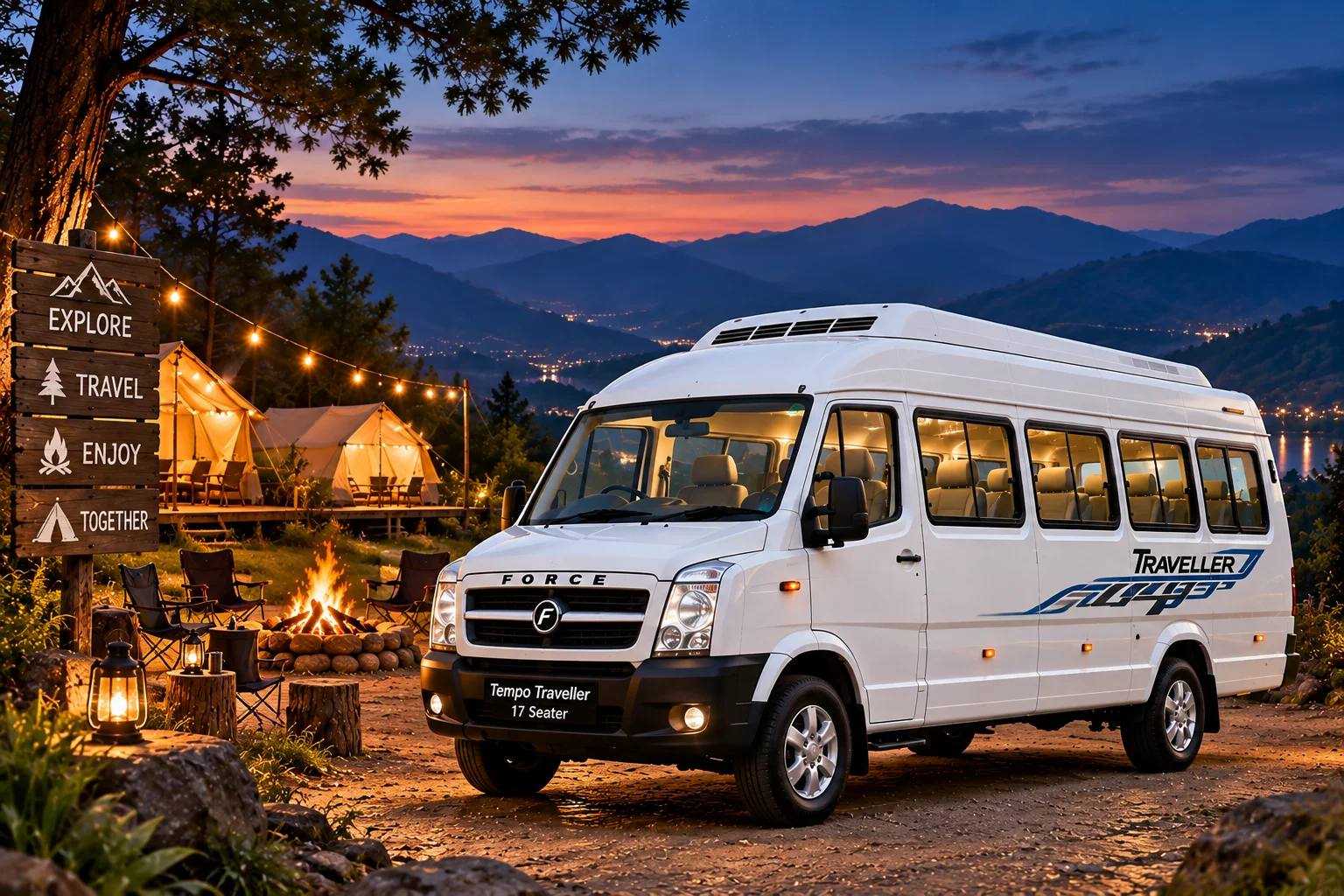 Tempo Traveller 17 Seater