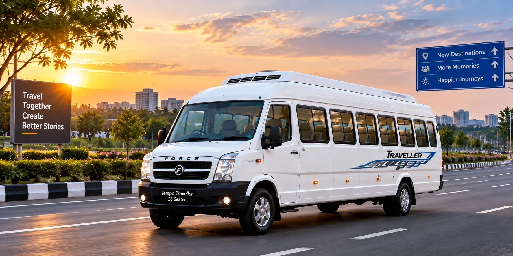 Tempo Traveller 26 Seater