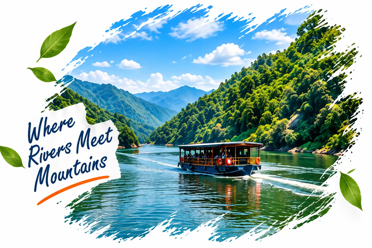 Papikondalu River and Mountains